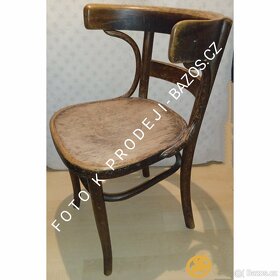 THONET židle 1ks , cca 100 let - 7