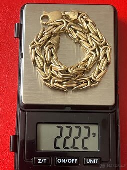 Zlato / zlatý náramek královská vazba 14k - 7