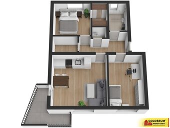 Hrušovany nad Jevišovkou, byt 3+kk, 77m², balkon, novostavba - 7