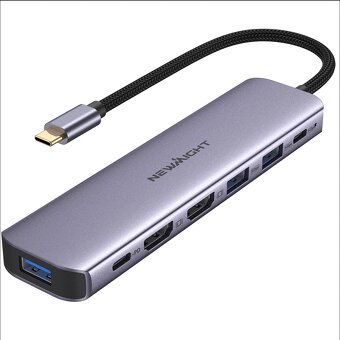 Dokovací stanice USB-C Newmight 7v1, nová - 7