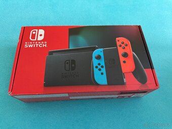 Nintendo Switch Red&Blue, 256GB paměťová karta, obal, sklo - 7