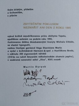 Jáchym Topol - Výlet k nádražní hale +2 x linoryt - 7