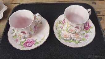 Růžový porcelán zlacený 14kt - 7