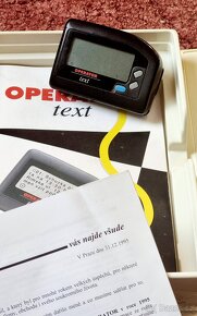 Pager Textový operátor 30let starý v krabici s mapou - 7