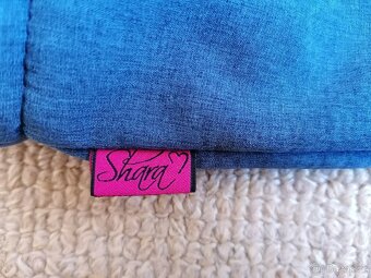 Vyteplený modře žíhaný softshellový kabát Shara, v. M - 7