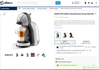 Nescafe Dolce Gusto Espresso KRUPS, TOP STAV - 7