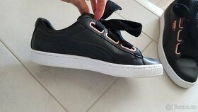 Kožené botasky Puma Basket vel. 38 s rose gold doplňky - 7