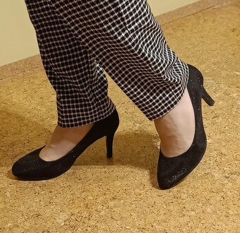 Dámské černé lodičky vel. 39 - 7