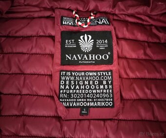 Podzimní jarní prošívaná vínová bunda Navahoo Kimuk S - 7