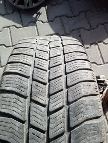 4x zimní jeté pneumatiky 195/60r15 s plech. disky (fiat punt - 7