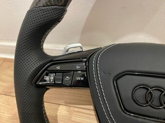 AUDI VOLANT KARBONOVY s AIRBAGOM A6 A7 C8 Q8 S8 SQ8 E-TRON - 7