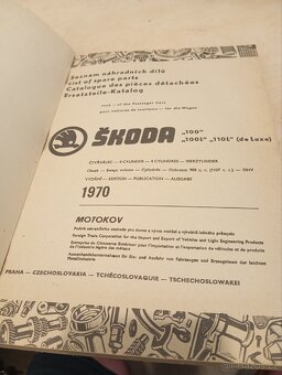 Škoda 100 110 L 110 R literatura seznam náhradních dílů - 7