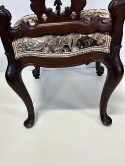 Dvě luxusní židle okolo roku 1900. - 7