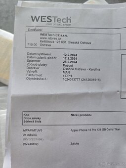 iPhone 15 Pro 128 GB, černý - 7