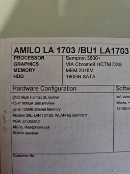 Notebook Fujitsu Siemens AMILO La 1703 - 7