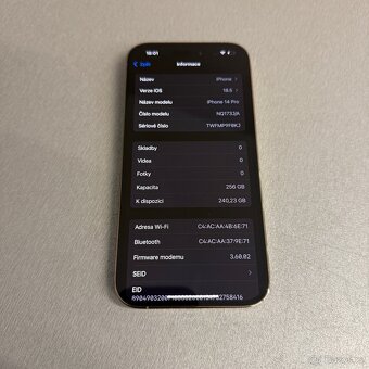 iPhone 14 Pro 256GB, jako nový bez škrábance, záruka - 7