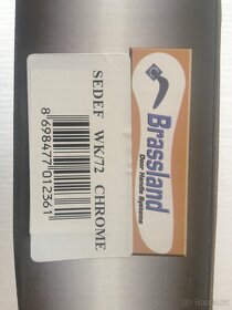 Dveřní klika / kování, stříbrná lesk, rozteč 72mm /19ks - 7