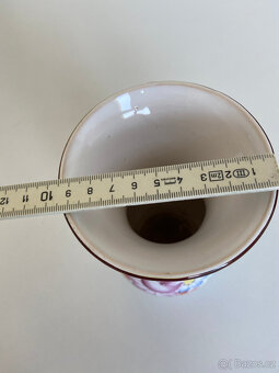 Keramická váza, vázička, chodská keramika. 20,2 cm. - 7