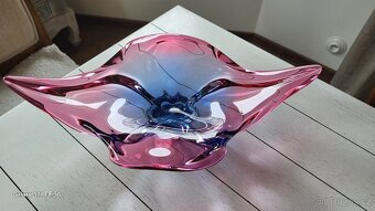 LUXUSNÍ MÍSA HUTNÍ SKLO SBĚRATELSKÁ NÁDHERNÁ - 7