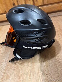 Lyžařská helma S + brýle Laceto - 7