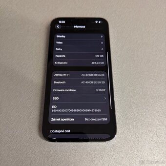 iPhone 13 Pro 512GB modrý, 100% baterie, bez šlrábance - 7