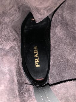 Prada kozačky, pravá kůže. Made in Italy. vel. 36,5 - 7