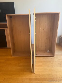 Obývací stěna Owinko, dub artisan/bílý lesk - 7