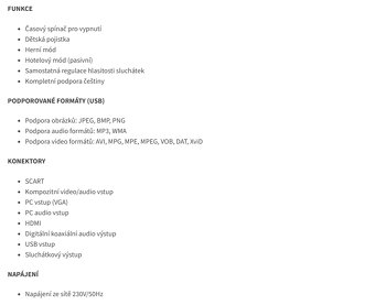 monitor/televize Hyundai LLF 22924 DVDR, LED - 7