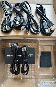HDMI USB KVM přepínač 4×1 - 7