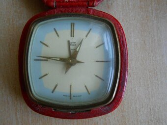 Starý cestovník budík RUHLA - nálezový stav - stav foto - 7