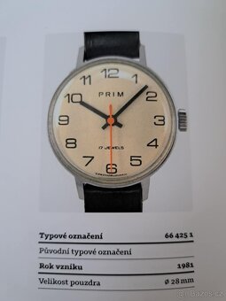 Československé Retro Vintage dámske hodinky PRIM Oranžové - 7
