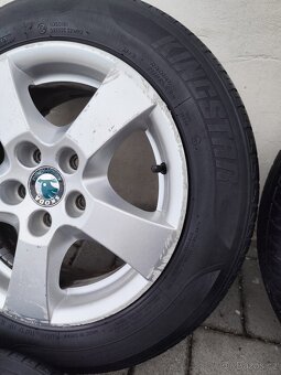 ALU 5x100 r14 ŠKODA + LETNÍ PNEU - 7