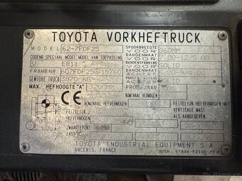 VZV Toyota Diesel 2,5T  7FDF25 - 7