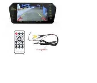 LCD monitor7“Full HD MP5 na zrcátko AV1/AV2/USB/SD/Bluetooth - 7