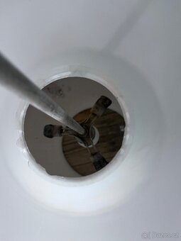 velká lampa - sklo 60-70 léta CS - 7