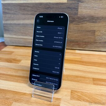IPhone 16 Pro 128GB, bílý, 100% baterie, eSIM (rok záruka) - 7