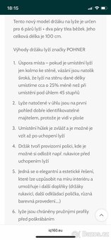 Držák pohner na 6 páru lyži nový - 7