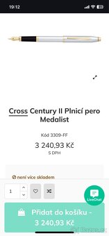 Značkové plnicí pero Cross - 7