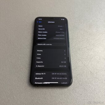 iPhone 11 Pri 64GB, 100% baterie, bez škrábance - 7