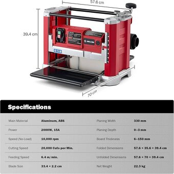 Protahovačka, protah, tloušťkovací frézka - 7