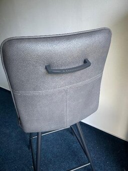 Kožená jídelní barová židle - Lora - 7