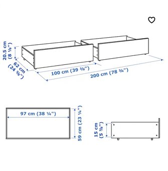 Úložný prostor pod postel MALM (Ikea) - 7