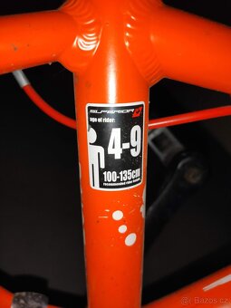 Dětské 20" horské kolo SUP 20" Paint - oranžové - 7