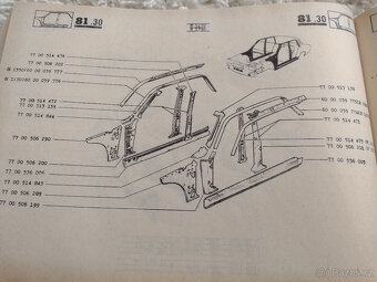 DACIA 1300, 1310, R1170-R1330, KATALOGY ND, NÁVODY, PŘÍRUČK - 7