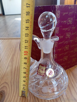 Broušená karafa na ocet/olej ze sklárny Rückl a synové s.r.o - 7