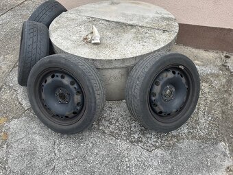 Plechové kola R15 5x100 s pneu 195/55/85V - 7