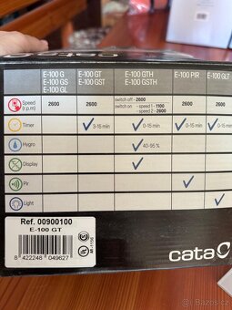 Ventilátor CATA E100 GT Timer (2 ks) - NOVÝ - 7