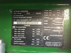 Sklízecí mlátička John Deere T660 HM č.36 - 7