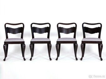 Jídelní židle THONET, nové čalounění, 4ks - 7