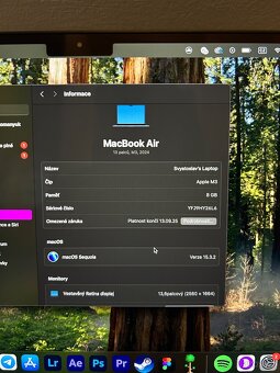 MacBook Air M3 (2024) 8GB / 256GB, Midnight - 7